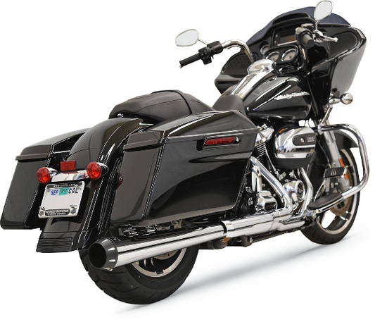 Bassani Chrome 4" DNT Slip On Exhaust Muffler for 17-19 Harley Touring FLHR