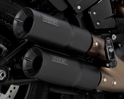 Vance & Hines Black Hi Output M8 Slip on Mufflers fits 2018-2021 Harley Softail