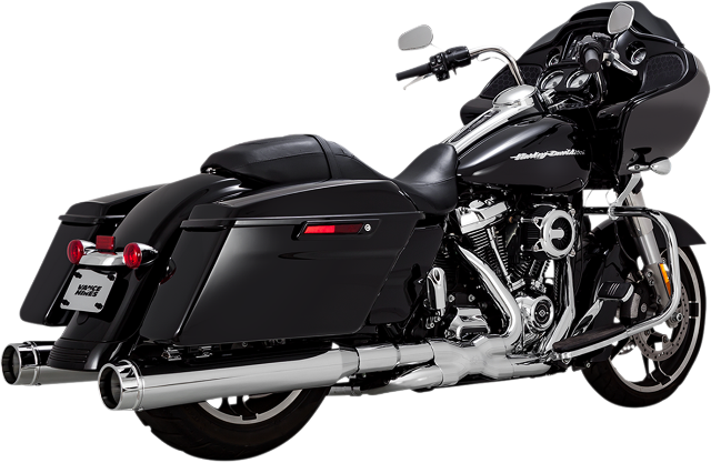 Vance & Hines Chrome Torquer 450 Exhaust Mufflers for 2017-2024 Harley Touring