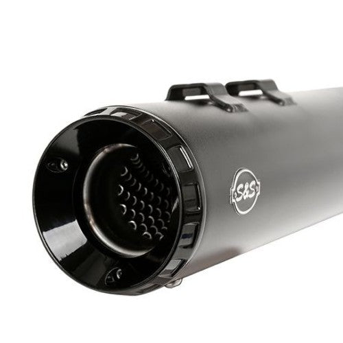 S&S GNX Black 4.5" Rear Slip on Exhaust Mufflers 2017-2022 Harley Touring FLHX