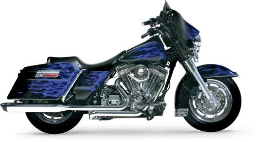S&S Power Tune Chrome Dual Header System 09-16 Harley Davidson Touring FLHX FLHR