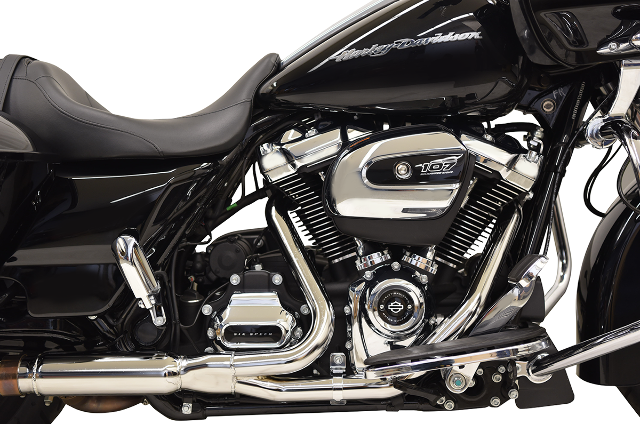 Bassani 2x2 Chrome Exhaust Head pipes for 2017-19 Harley Touring FLHX FLHR FLTRX
