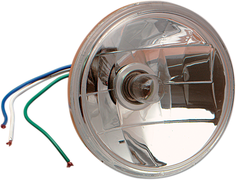 Drag Specialties 12v Incandescent 4-1/2" Diamond Motorcycle Driving Spotlight