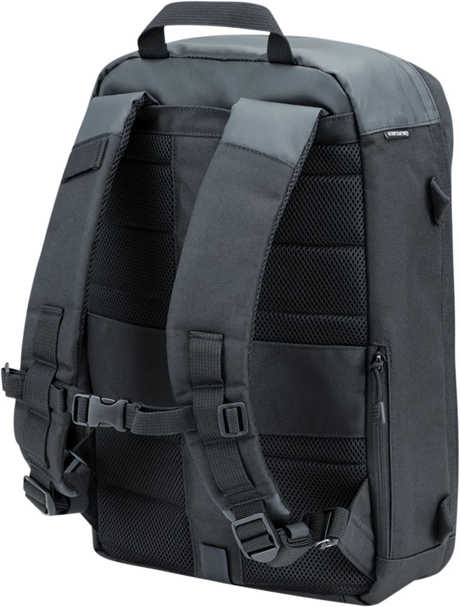 Kuryakyn 5257 Black Momentum Runaway Motorcycle Riding Street Casual Backpack