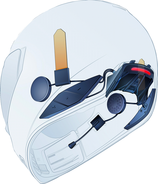 Icon Helmlink Bluetooth Communicator for Domain Full Face Motorcycle Helmet