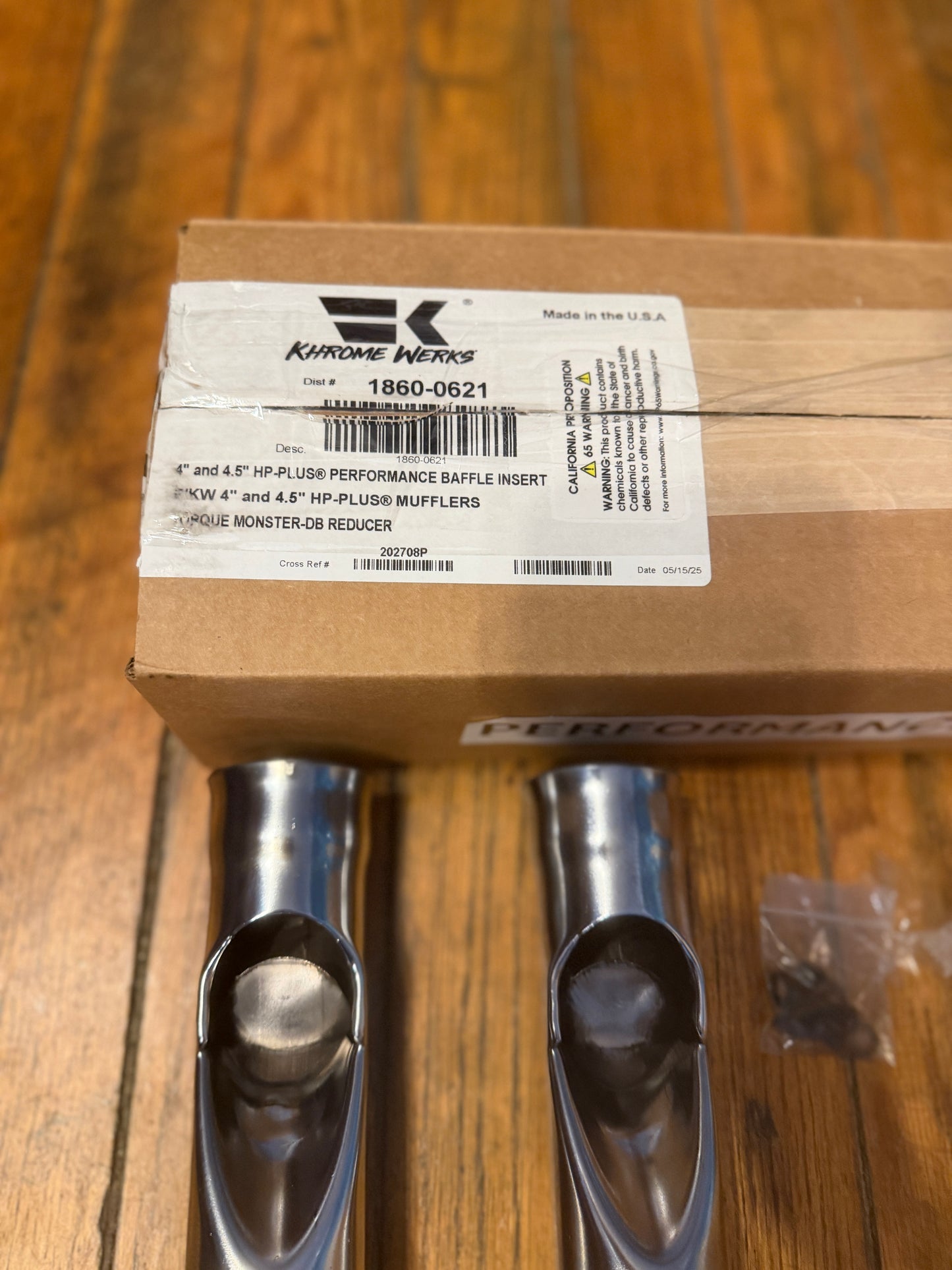 Khrome Werks 4.5" HP-Plus Muffler Performance Baffle Inserts for Harley Davidson