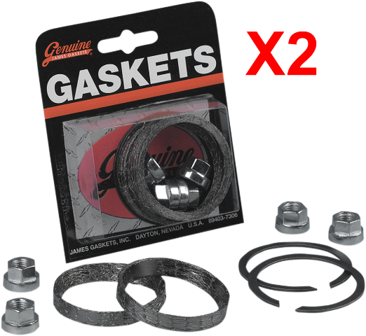 James Gasket Evo Twin Cam 2 Exhaust Gasket Kits for 1982-24 Harley Dyna Touring