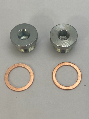 Vance & Hines Motorcycle Exhaust 18mm Oxygen Sensor Port Plugs fits Harley