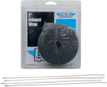 Drag Specialties Motorcycle 25' Black Exhaust 2" Heat Wrap Kit for Harley