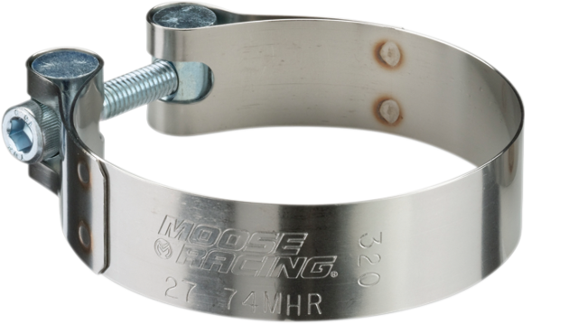 Moose Single 1.56"-1.70" Stainless Steel Barrel Motorcycle Muffler Exhaust Clamp