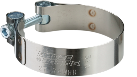 Moose Single 1.56"-1.70" Stainless Steel Barrel Motorcycle Muffler Exhaust Clamp