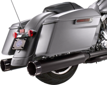 S&S MK45 Tracer Black Slip on Mufflers for 2017-2024 Harley Touring M8 550-0670