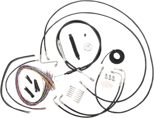 La Choppers Complete ABS 12"-14" Handlebar Cable Kit 08-11 Harley Touring FLHR