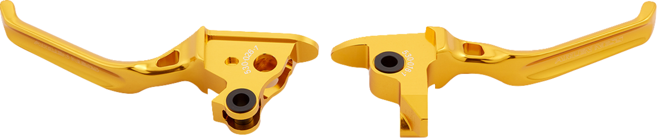 Arlen Ness Method Gold Lever Set fits 1996-2017 Harley Touring Softail Dyna XL