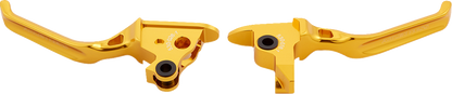 Arlen Ness Method Gold Lever Set fits 1996-2017 Harley Touring Softail Dyna XL