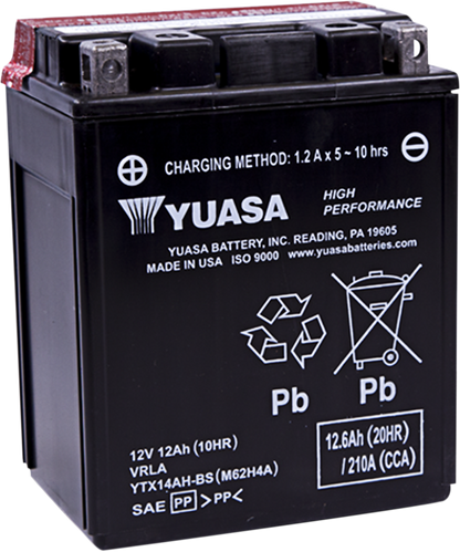Yuasa High-Performance AGM Maintenance Free Battery 1982-2020 Atv Polaris Arctic