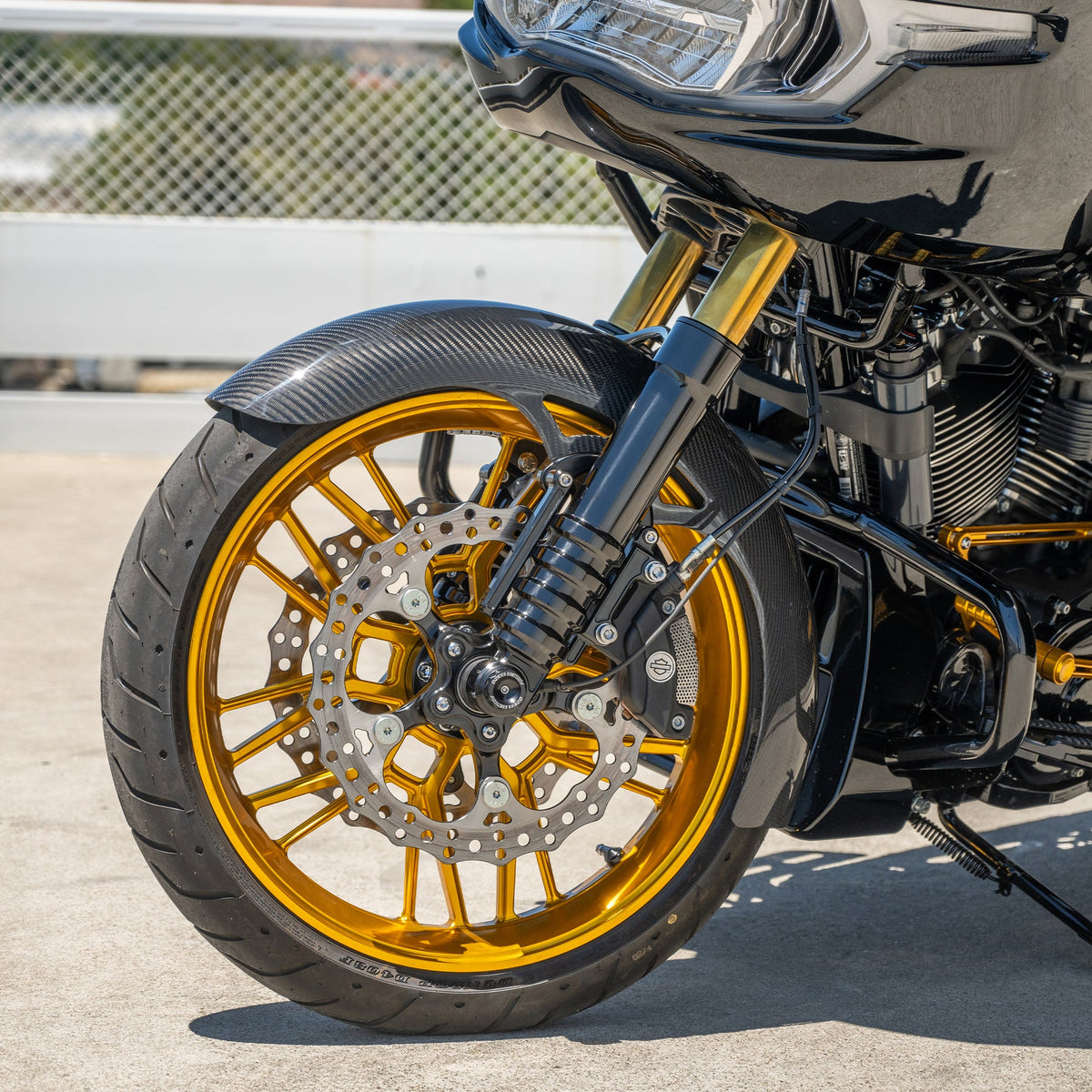 Arlen Ness Wrapper 19" Carbon Fiber Front Fender for 2014-2025 Harley Touring
