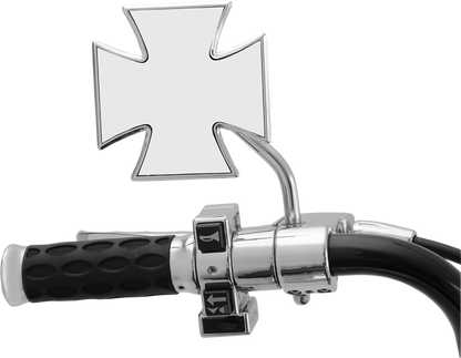 Drag specialties Pair 4" chrome Handlebar Maltese mirrors for Harley Davidson