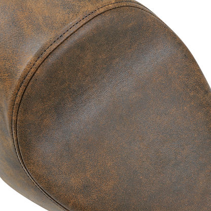 Drag Specialties Brown Leather 3/4 Solo Seat 2004-2022 Harley Sportster XLL XLC