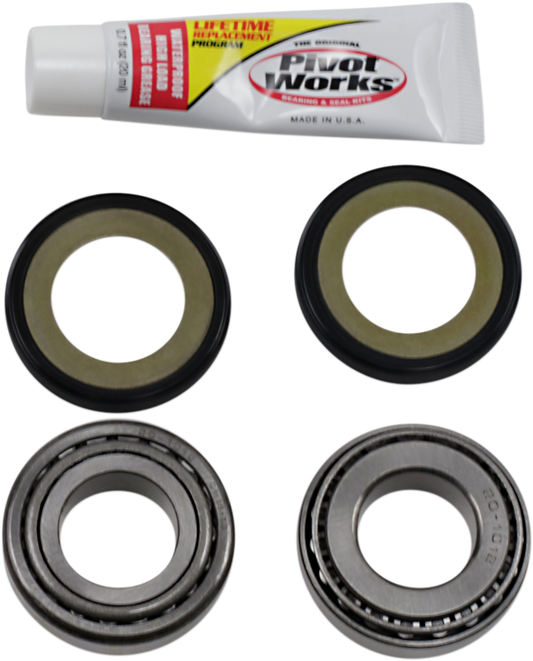 Pivot Works Steering Stem Bearing Kit 1960-2022 Harley Dyna Touring Softail FLT