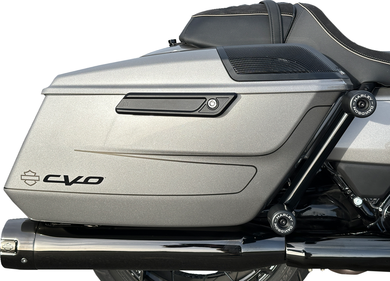 Kodlin Black Slant Saddlebag Latch Covers fits 2023-2025 Harley Touring K59490