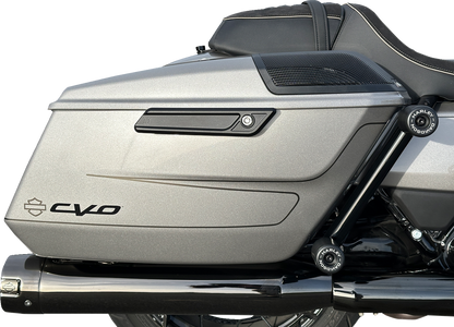 Kodlin Black Slant Saddlebag Latch Covers fits 2023-2025 Harley Touring K59490