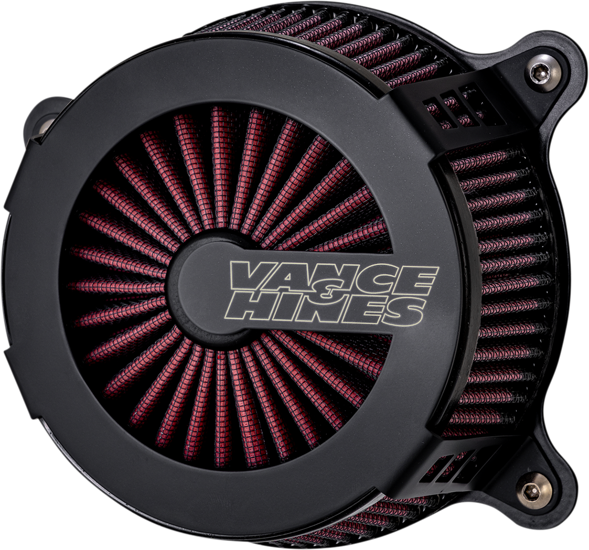 Vance & Hines Black VO2 Cage Fighter Air Cleaner Filter 2008-2017 Harley Touring