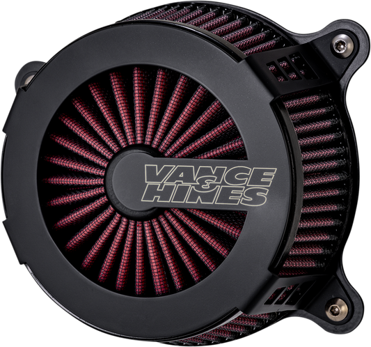 Vance & Hines Black VO2 Cage Fighter Air Cleaner Filter 2008-2017 Harley Touring