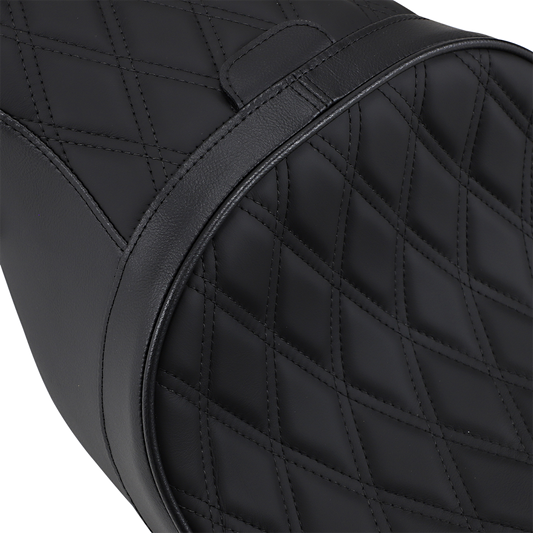 Drag Specialties Low Forward Position Diamond Seat fits 2008-2024 Harley Touring