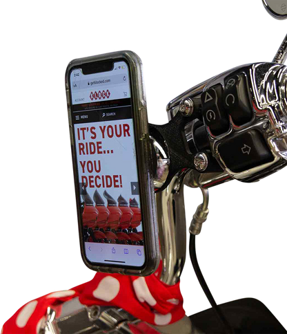 Klock Werks iOmounts Handlebar Phone Mount Kit 1996-2023 Harley Softail Models