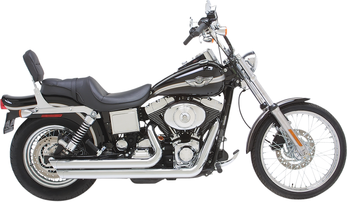 Vance & Hines Big Shots Staggered Chrome Exhaust Harley 1991-2005 Dyna FXD FXDL