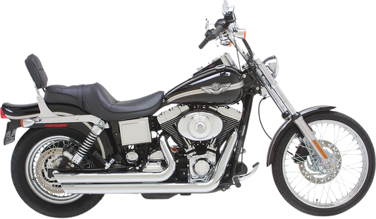Vance & Hines Big Shots Staggered Chrome Exhaust Harley 1991-2005 Dyna FXD FXDL
