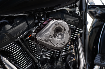 S&S Mini Teardrop Lava Chrome Air Cleaner Kit 2017-2024 Harley Touring Softail