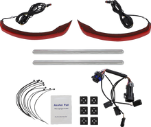 Custom Dynamics Red Low Profile Saddlebag Lights for 2015-2024 Indian Chieftain