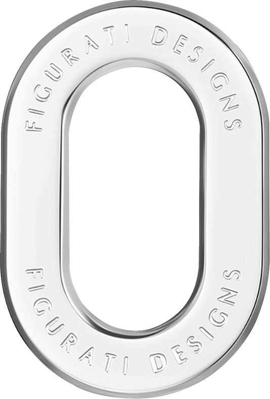 Figurati Designs Chrome Left Antenna Ring Insert 2009-2023 Harley Touring FLHX