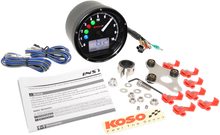 Koso TNT-01 Universal 3" Electronic Motorcycle Speedometer Tachometer Gauge
