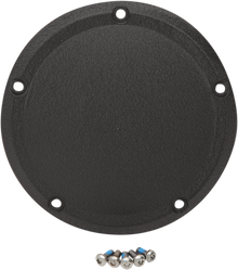 Drag Specialties Wrinkle Black 5-Hole Derby Cover 2015-2024 Harley Touring FLH