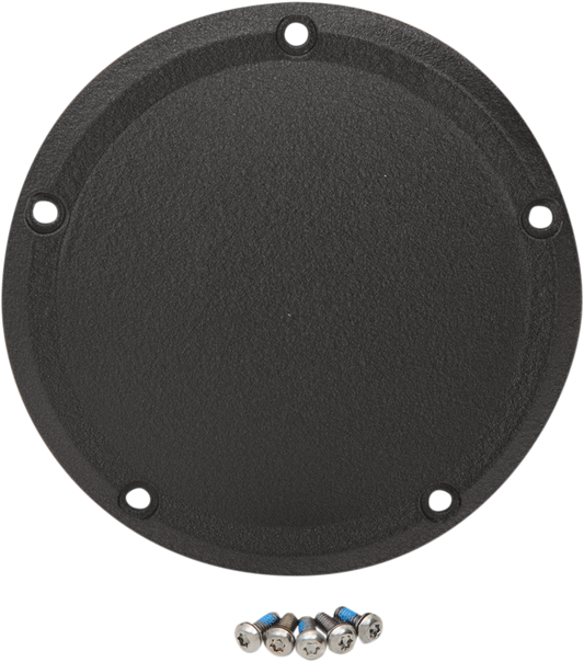 Drag Specialties Wrinkle Black 5-Hole Derby Cover 2015-2024 Harley Touring FLH
