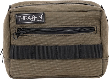 Thrashin Supply Green Motorcycle Handlebar Storage Bag Harley Davidson THB-0007