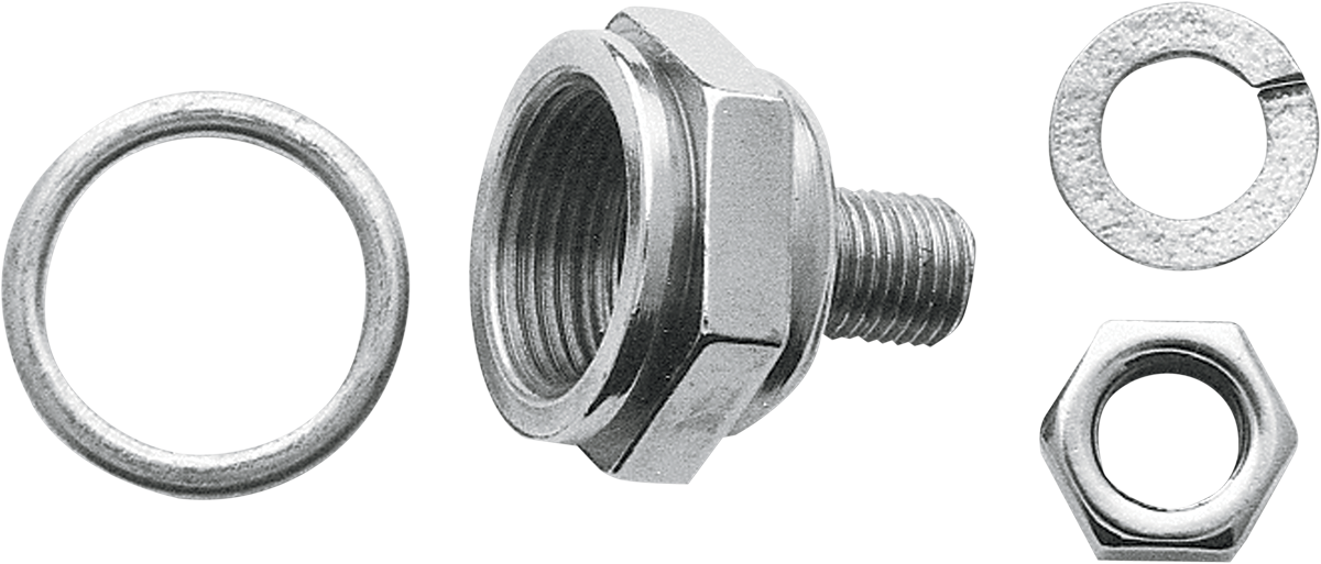Colony Silver Carburetor bowl lock nut kit for 36-65 Harley Knucklehead FL EL