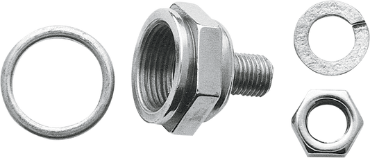 Colony Silver Carburetor bowl lock nut kit for 36-65 Harley Knucklehead FL EL