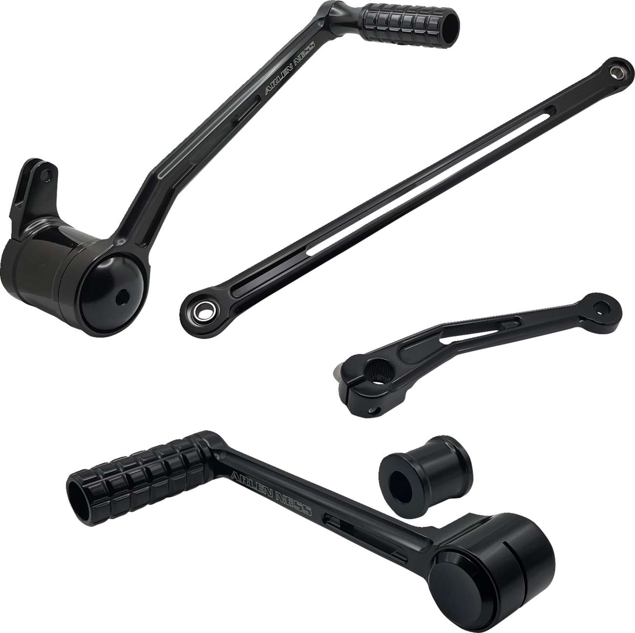 Arlen Ness Black SpeedLiner Foot Control Kit for 1999-2024 Harley Touring