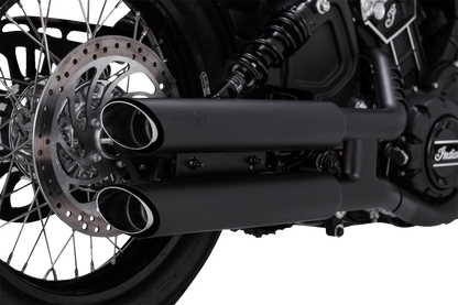 Vance & Hines Black Twin Slash Slip On Mufflers fits 2015-2022 Indian Scout