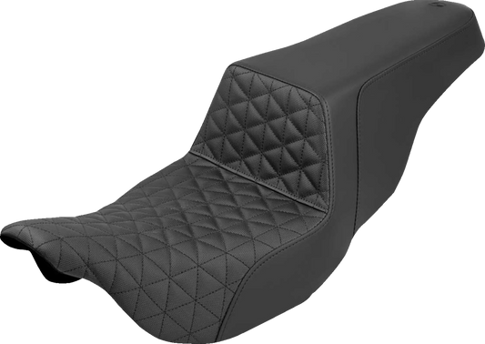 Saddlemen Step Up Black Tri Gripper Gel Seat 2008-2024 Harley Davidson Touring
