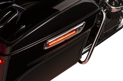 Ciro Rear LED Saddlebag Hinge Latch Covers 2014-2024 Harley Touring Models