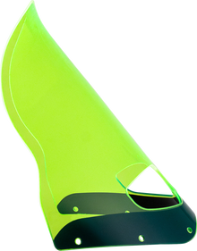 Klock Werks 15" Flare Green Ice Road Warrior Fairing Motorcycle Windshield