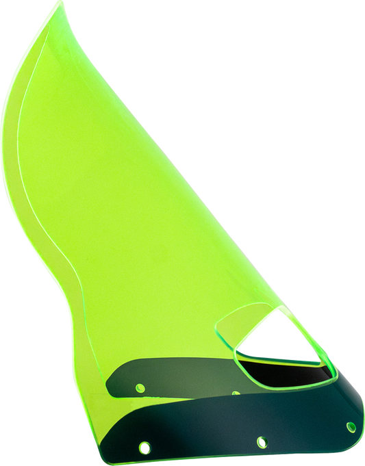 Klock Werks 15" Flare Green Ice Road Warrior Fairing Motorcycle Windshield