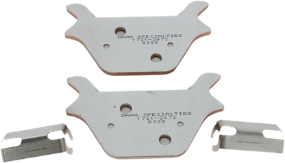 Drag Premium Sintered Metal Rear Brake Pads for 1987-1999 Harley FXR Dyna FLSTF