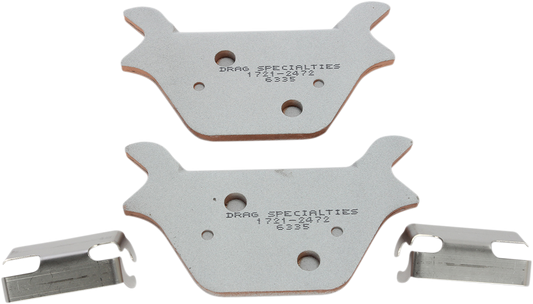 Drag Premium Sintered Metal Rear Brake Pads for 1987-1999 Harley FXR Dyna FLSTF