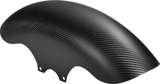 Slyfox Bolt On Carbon Fiber Front Black Fender 19" for 2014-2022 Harley Touring